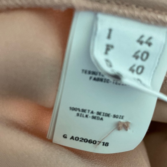 Blush Pink Nude Philosophy Blouse with Bib Front & Double Hem Top Stitch Back - Picture 9 of 10